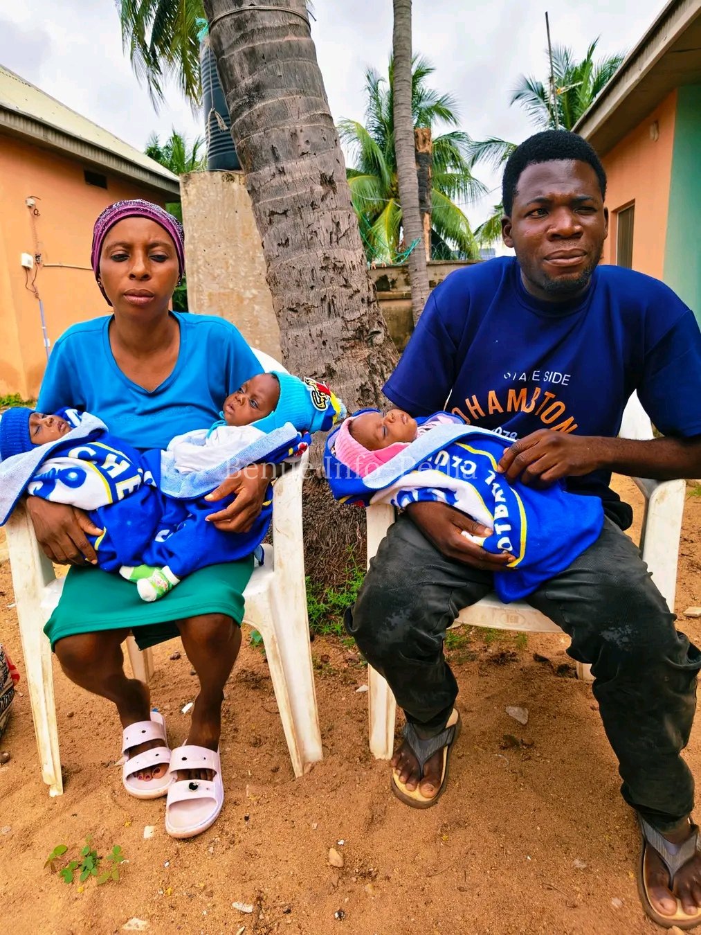 Displaced Benue Family Appeals for Help as Father Faces Vision Loss & Triplets Reportedly Fall Ill